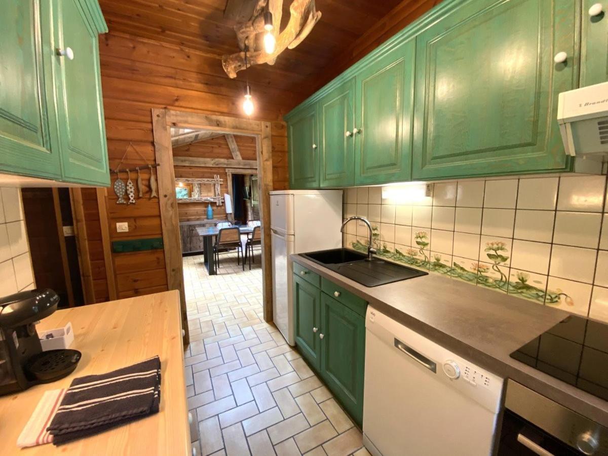 Le Fishing Lodge Chalet En Bois Avec Bain Nordique ラ・ブレス エクステリア 写真