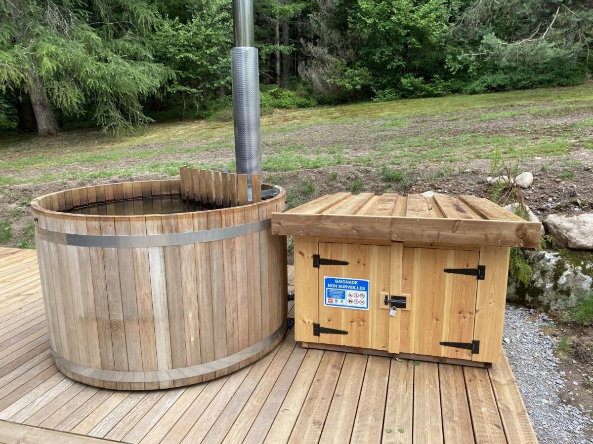 Le Fishing Lodge Chalet En Bois Avec Bain Nordique ラ・ブレス エクステリア 写真